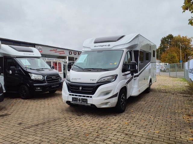 SUNLIGHT T 67 Adventure Edition, Einzelbetten und Hubbett